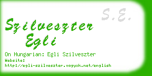 szilveszter egli business card